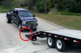 How Not To Drive A Ford F-350 On A Trailer