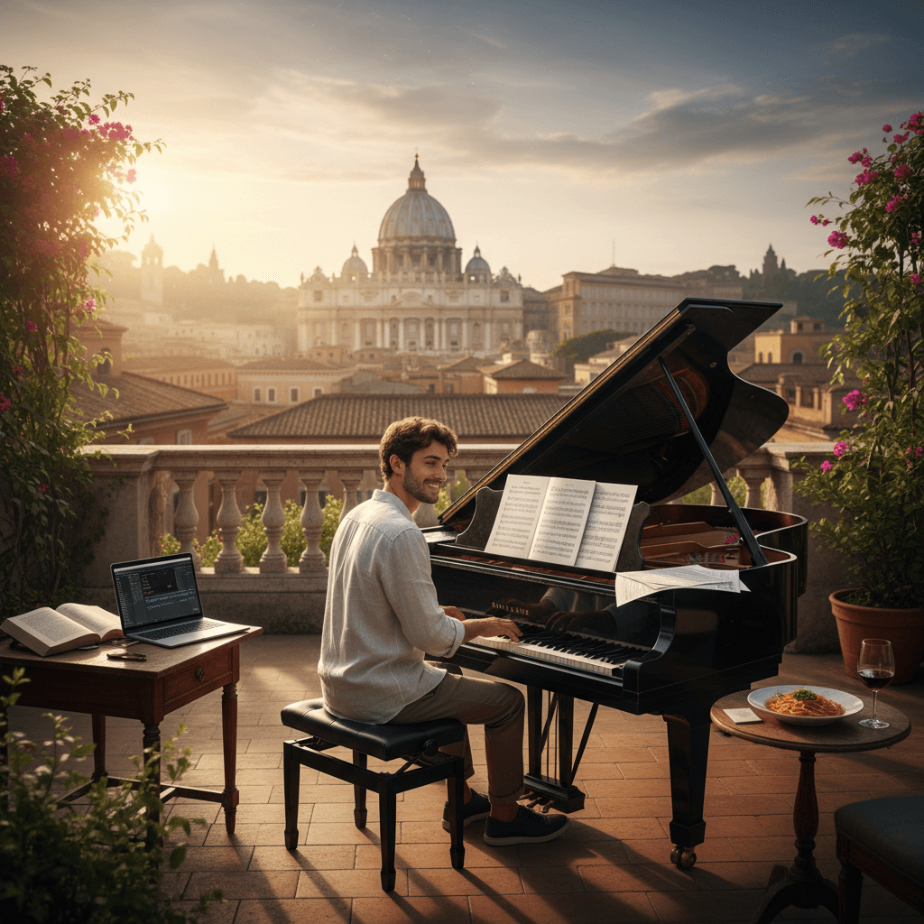 Fra drøm til partitur: Sådan åbner du døren til Rom som filmkomponist uden gæld