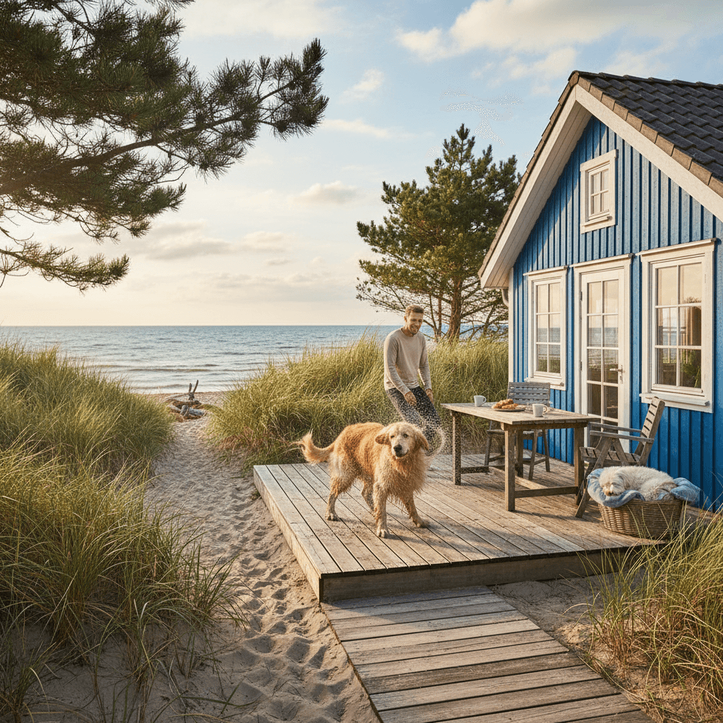 Mit Pfoten an die Küste: Wie Sie das richtige Ostsee-Ferienhaus für Mensch und Hund finden
